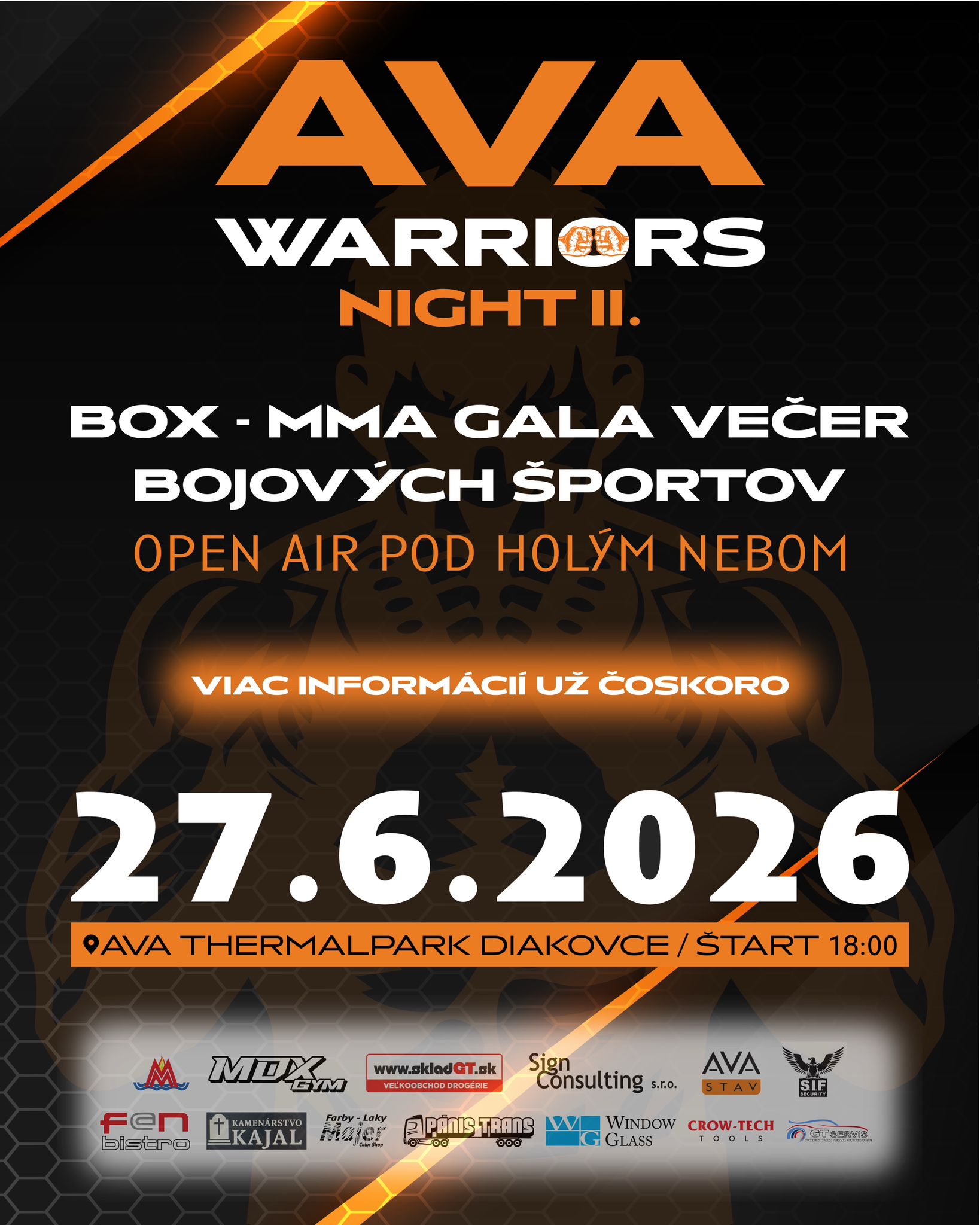 AVA WARRIORS NIGHT II. 27.06.2026 AVA WARRIORS NIGHT II. 27.06.2026